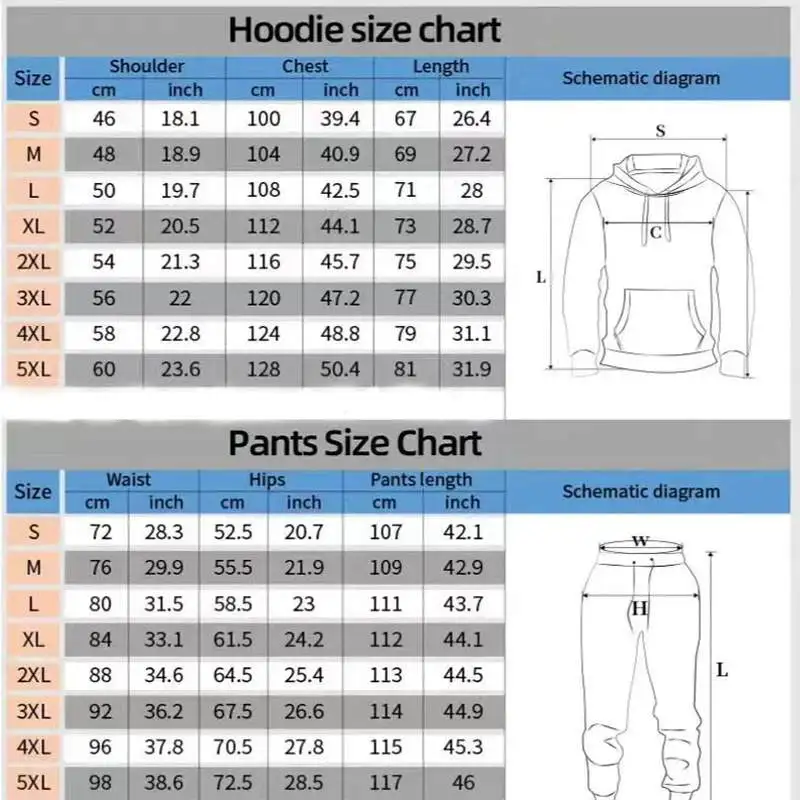 Men\'s Sports Hoodie Set Luxury Milan Print Sweatshirt Sweatpants Hooded Top Jogger Pants Casual Streetwear Sportswear