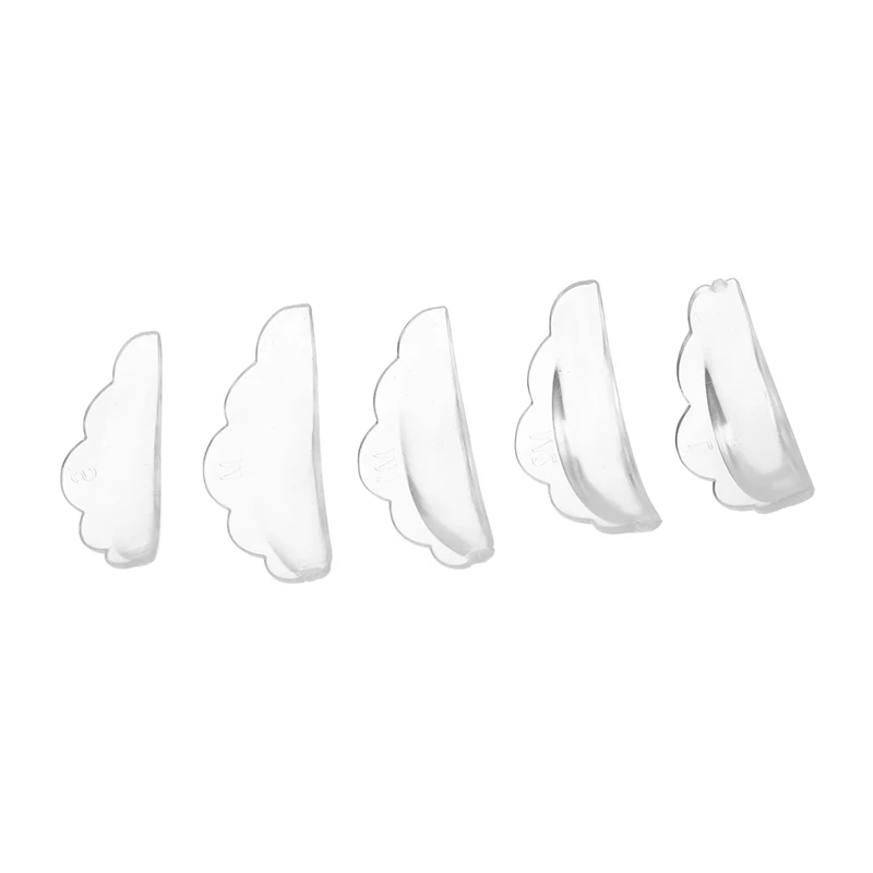 5Pairs Transparent Silicone Eyelash Perm Pads Self-Adhesive Lifting Lashes Rods 3D Eyelash Curler Accessories Makeup Tools