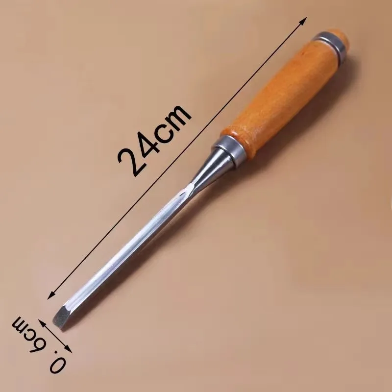 4PCS/Set 240mm Wood Carving Gouge Chisel Set Hand DIY Carving Woodworking Tools for Craft And Wood Sculpture