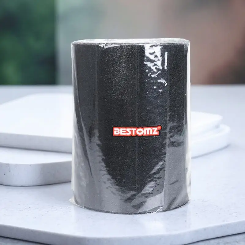 

Рулон противоскользящей ленты черного цвета 5 м x 15 см для ступеней, лестниц, трапов, строительных лесов, из ПВХ, ПП, ПЭТ, алюминия, синтетической бумаги