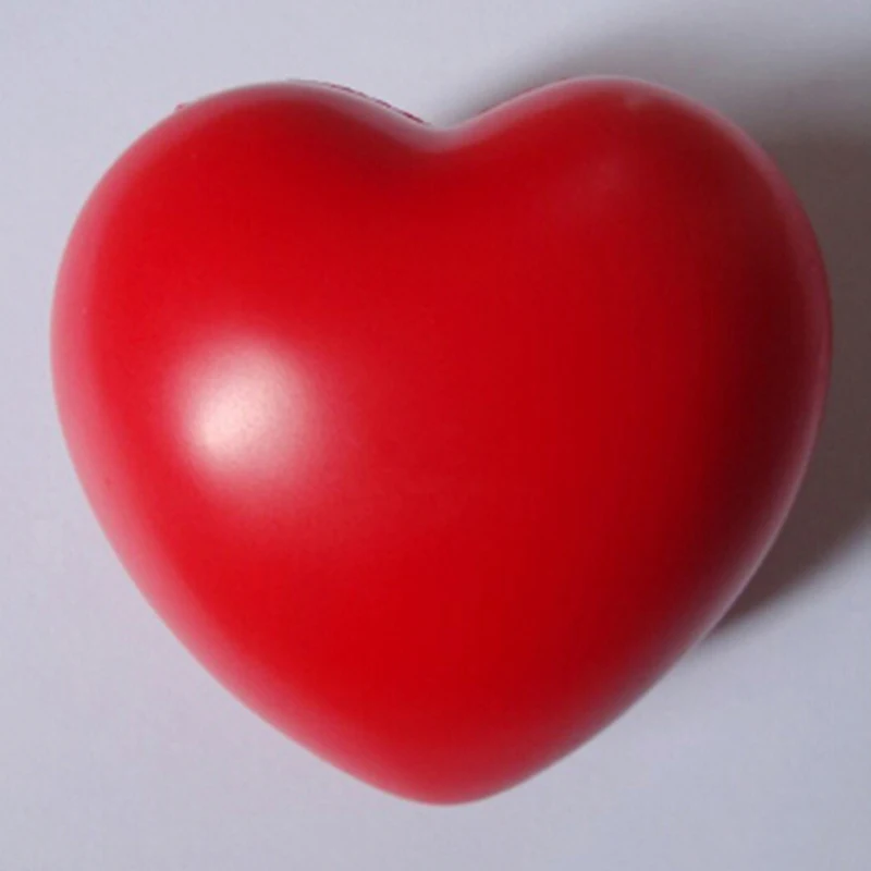 Heart Shaped Stress Relief Squeeze Soft Foam Ball Hand Wrist Exercise Baby Ball