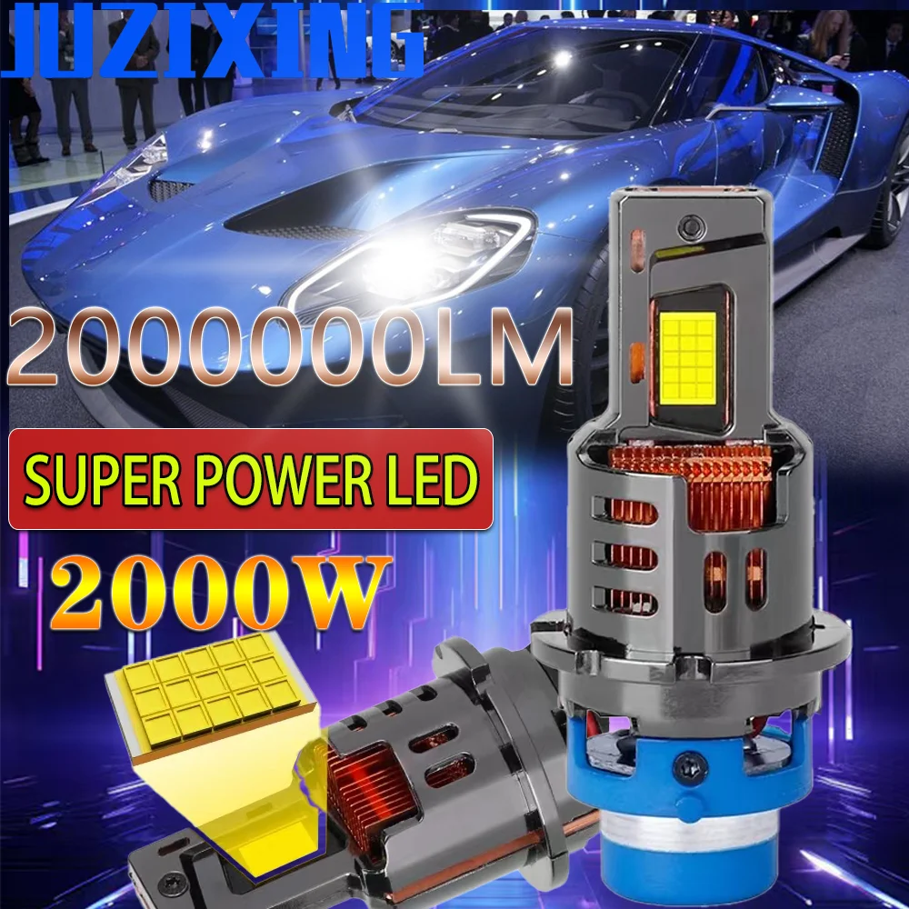 JUZIXING D2SR D4SR 1:1  LED Xenon Headlights Canbus Error Free Plug and Play 6500K for LED Lighthouse LED Bulb Turbo Car Lamp