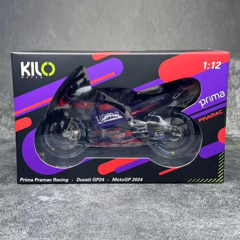 Kilo nous-mêmes Modèle de moto, équipe de course, DucSauGp24 Gp23, alliage lomatéritive, affichage de la pièce, cadeau de collection pour garçon, 1/12