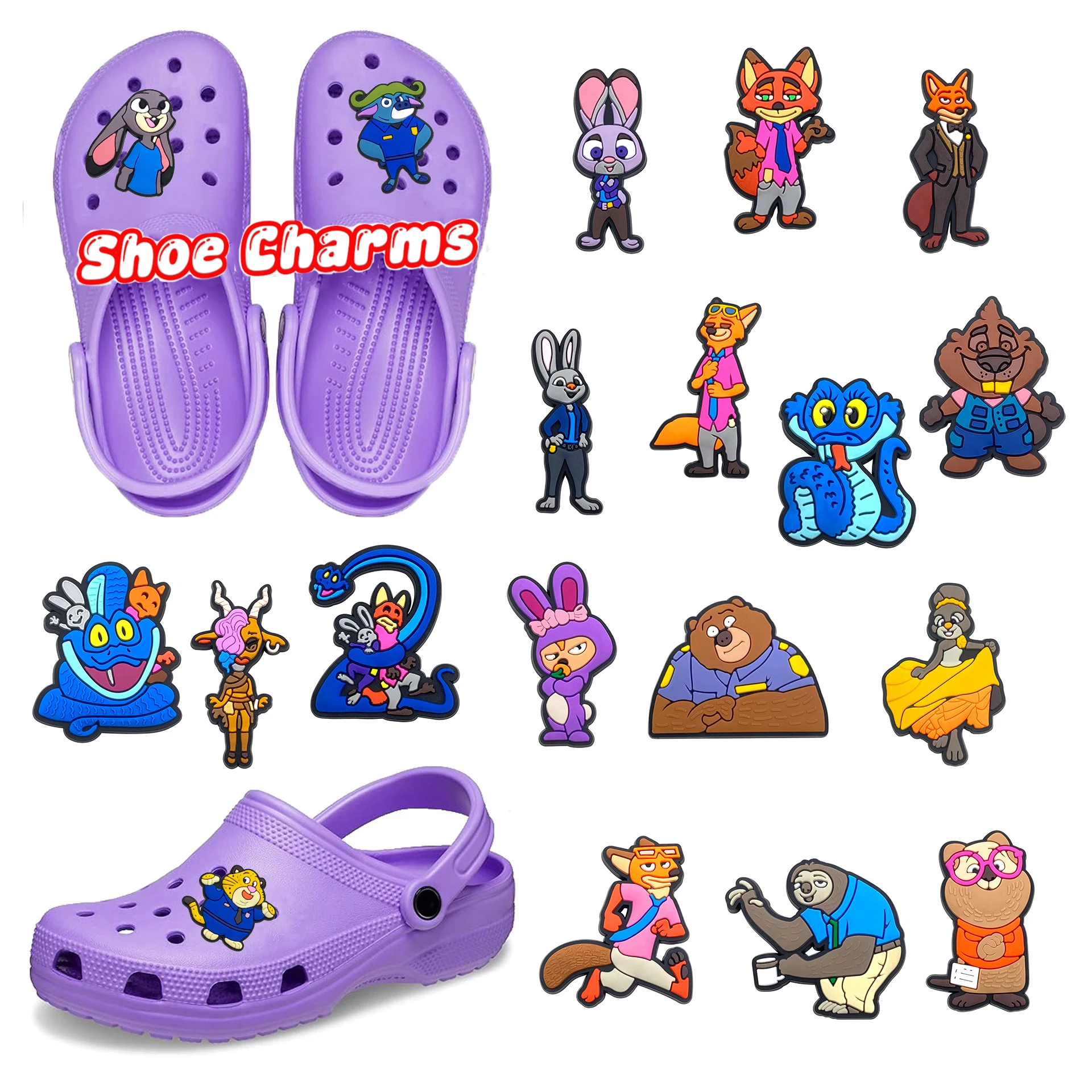 1-шт-серия-мультфильмов-«Зверополис»-Диснея-подвески-для-обуви-аксессуары-украшения-для-обуви-подходят-для-браслета-классические-подвески-сабо-подарок-для-вечеринки
