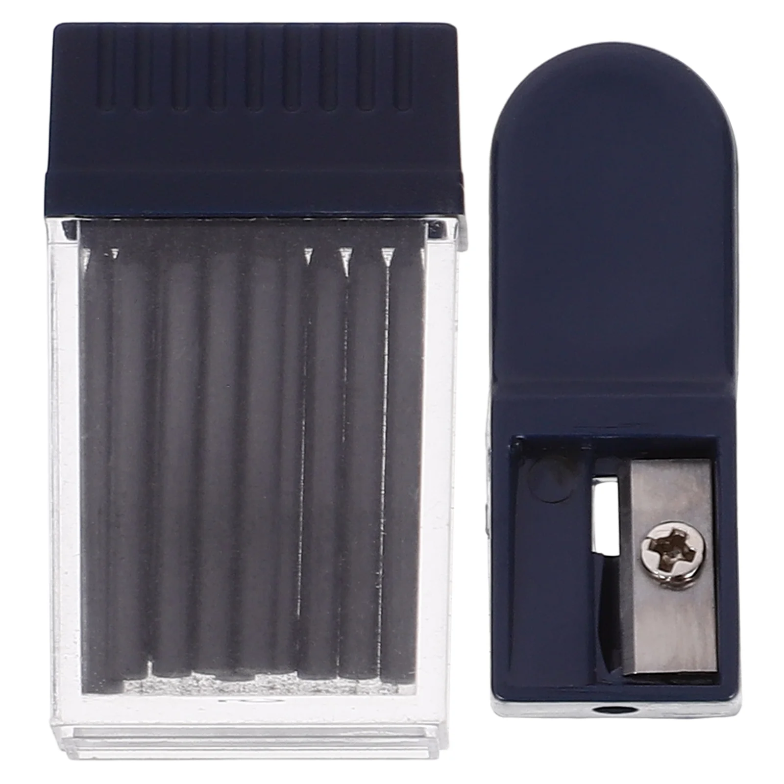 Compass Refill Pencil Lead Stationery Core 2mm Pencils Pointer with Sharpener Office