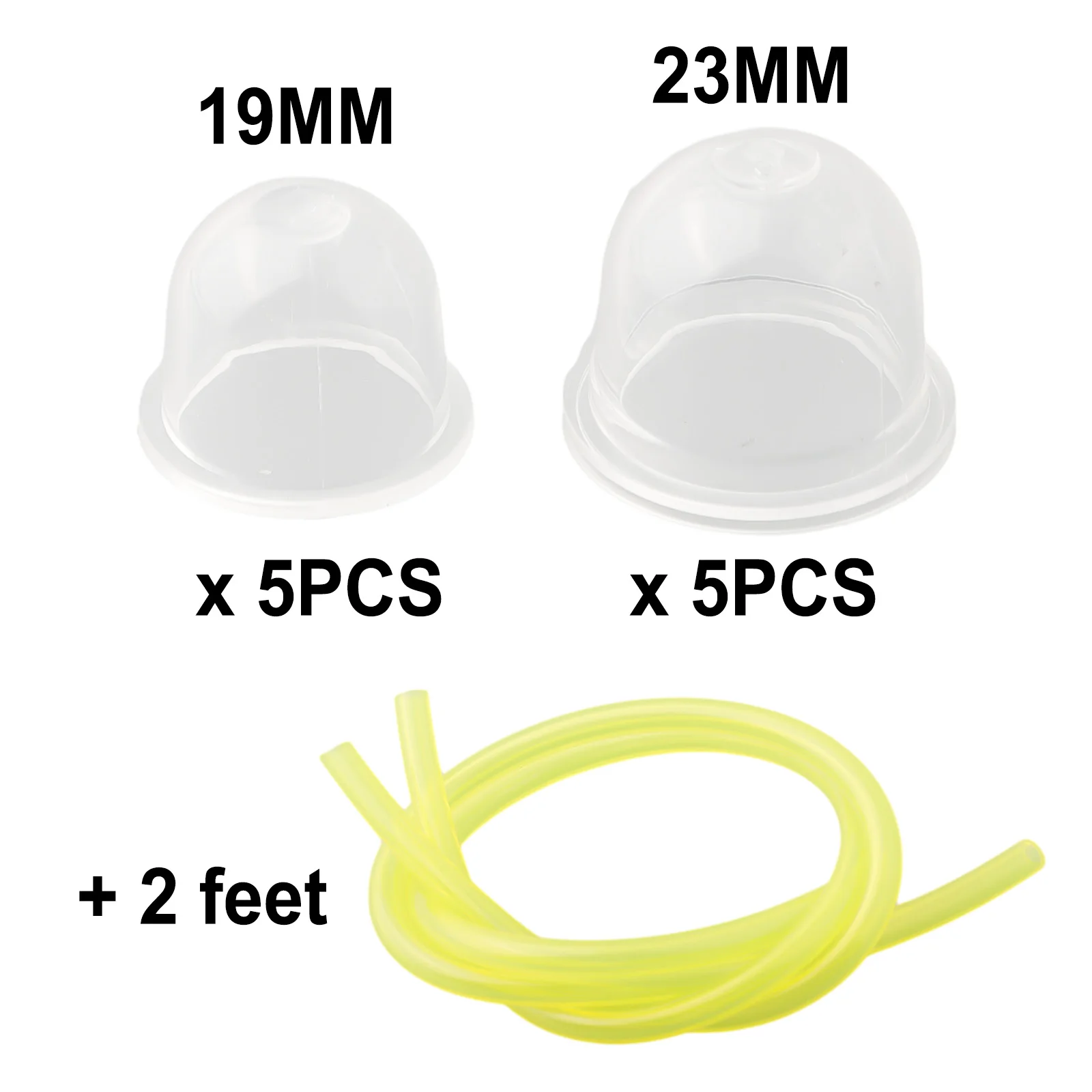 

12pcs Large Small Primer Bulbs 2 Feet Fuel Line Carburetor Kit Garden Power Tool Accessories Lawn Mower Replacement Parts
