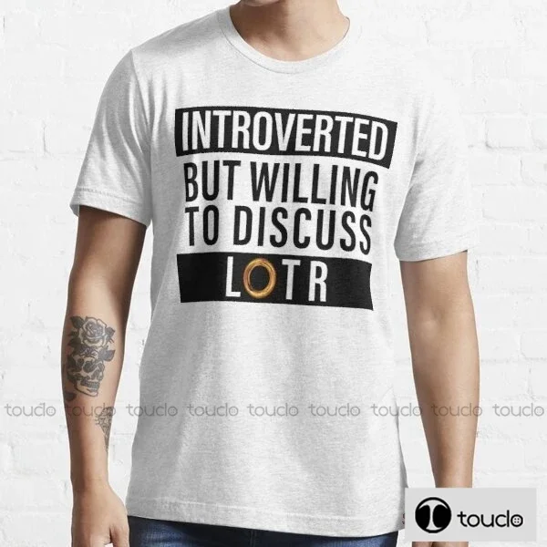 New Introverted But Willing To Discuss Lotr String Men'S Fashion Breaking Bad T Shirt Tshirt Short Sleeve Tee Hipster Tops