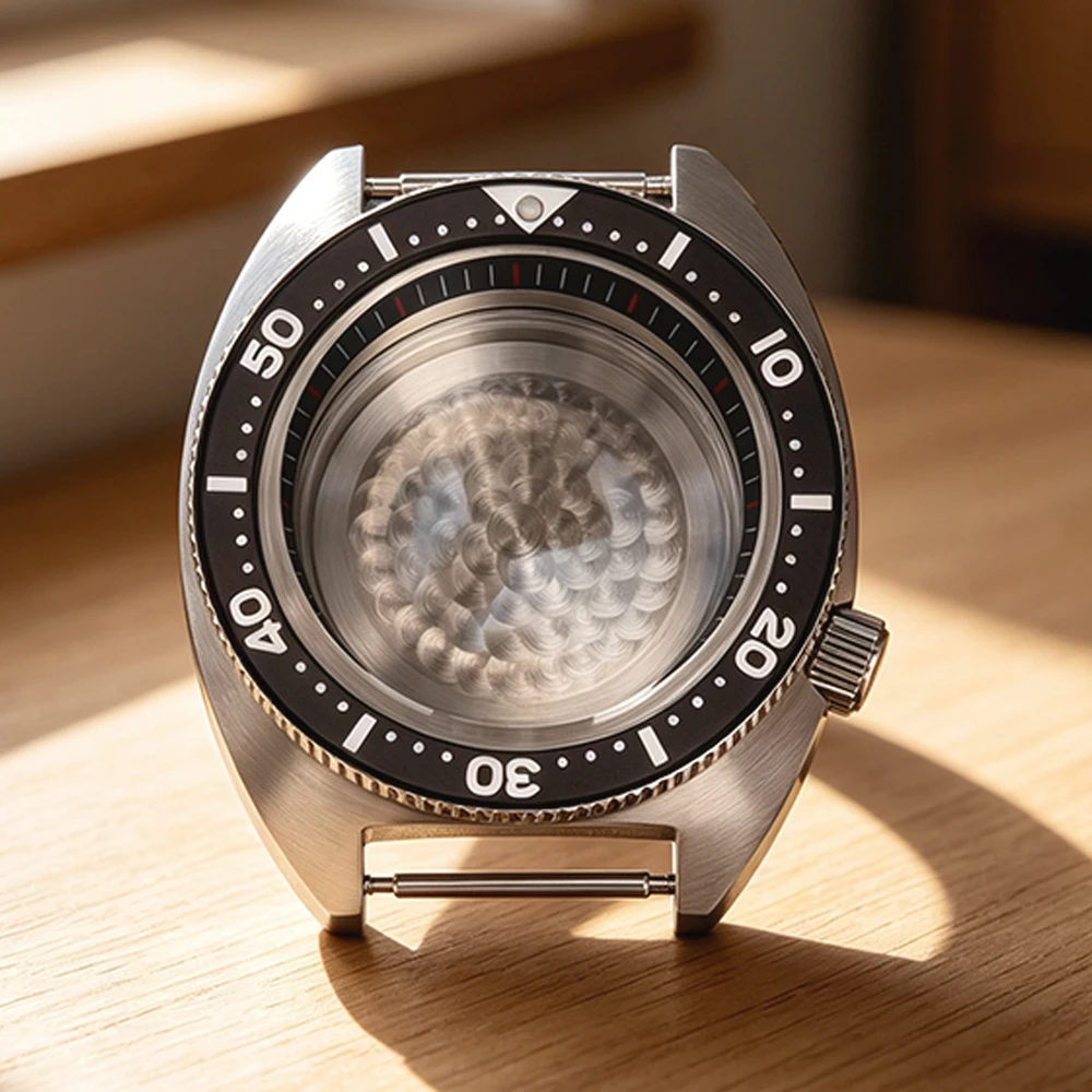 41mm Fashion Waterproof Watch Case Design Brushed 316L Steel For Mod Tuna Turtle NH35 NH36 NH38 NH34 Movt Sapphire Glass Parts