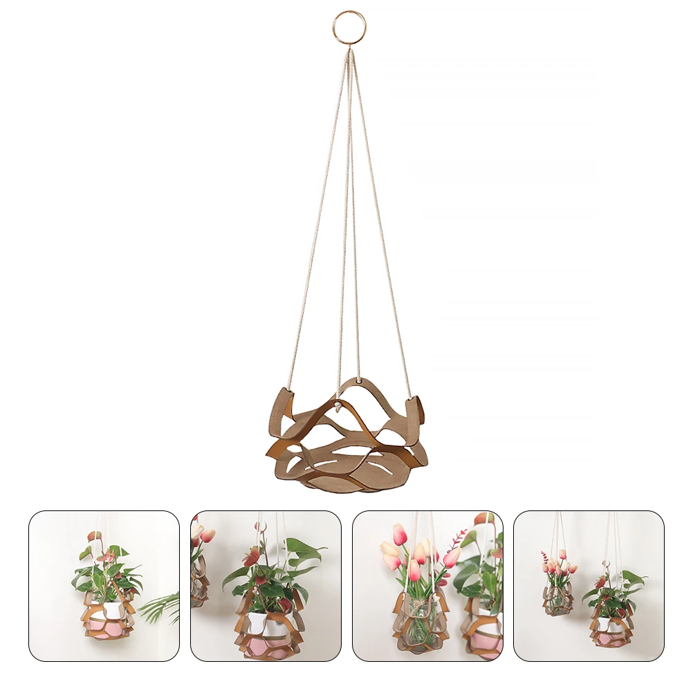 

Hanging Planter Holder Pu Flowerpot Basket Multi Layer Indoor Outdoor Planter Hanger Flowerpot Basket For Home