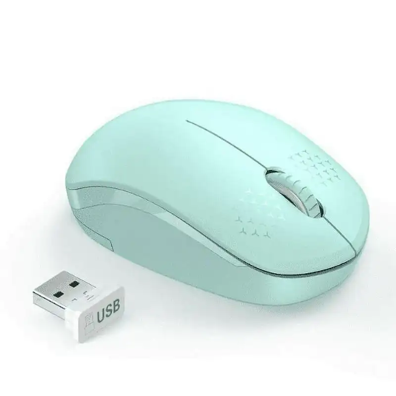 

Portable Wireless Mouse, Silent-Click Optical Mice for Laptop, Computer, PC - 2.4Ghz