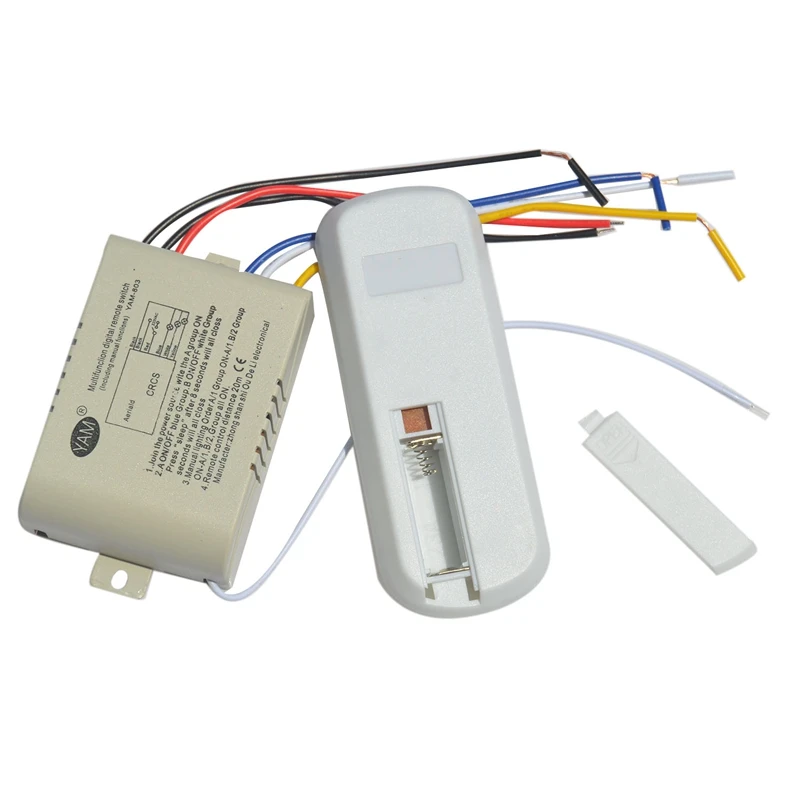 Wireless ON/OFF 220V Lamp Remote Control Switch Receiver Transmitter Controller Lamp Home Replacements Parts