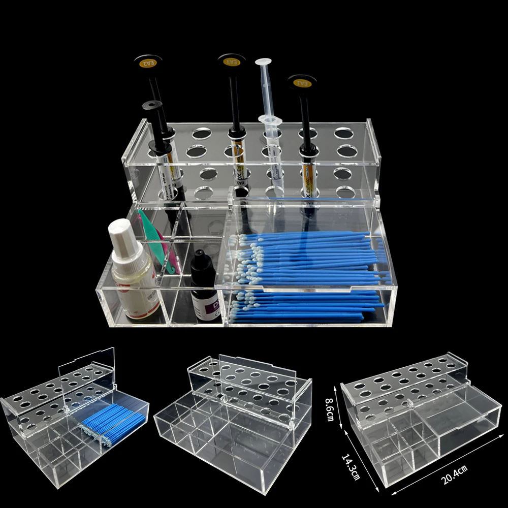 

Dental Resin Placement Frame Dental Resin Placement Box Adhesive Storage And Sorting Resin Combination Frame Storage Box