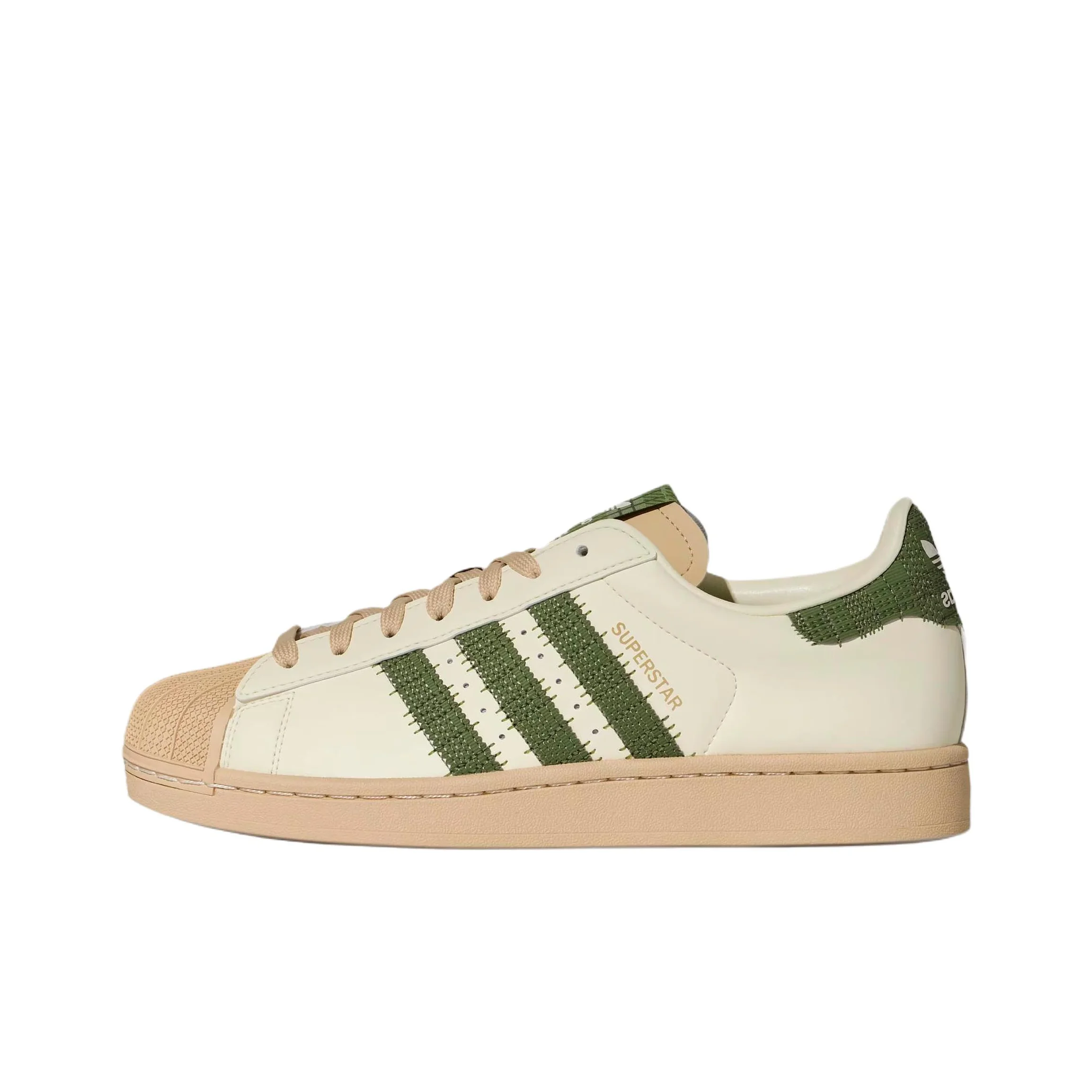 Adidas Originals Superstar 2 Skateboard Shoes Unisex Beige KJ3967