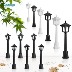 6/12pcs Retro Miniature Street Lights Models Railway Train Lamp Doll House Streetlight Micro-Landscape Fairy Garden Accessories