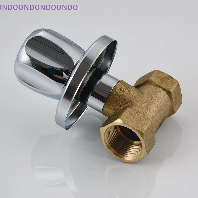 

1Pcs 1/2'' 3/4'' Bathroom Shower Cold Water Tap Valve Single Handle Concealed Angle Valve Accessory Copper Bathtub Faucet Valve