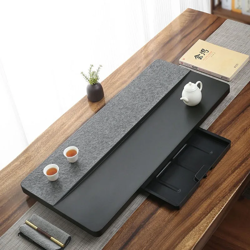 

Stone Plate Tea Tray Serving Decorative Table Office Rectangle Living Room Tea Tray Ceremony Coasters Bandejas Home Products