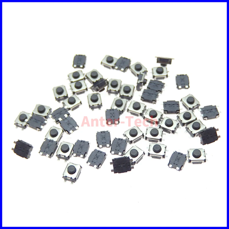 50/100PCS/LOT 3*4*2 mm SMD Switch 4 Pin 2Pin Touch Micro Switch Tact Push Button Switches 3x4x2H Mini Buttons