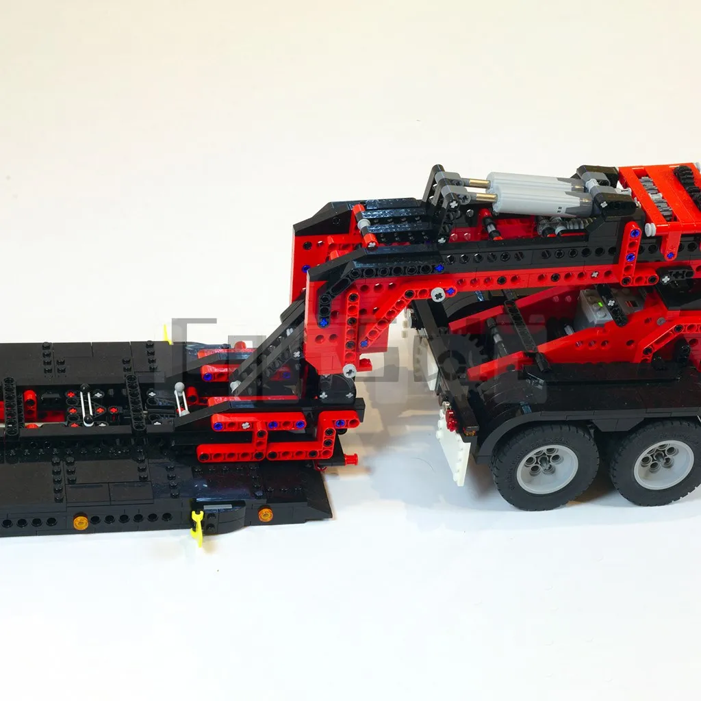 Moc-16692 Semitrailer Low Trailer Model With PDF Drawings Building Blocks Bricks Toy Birthday Christmas Gifts