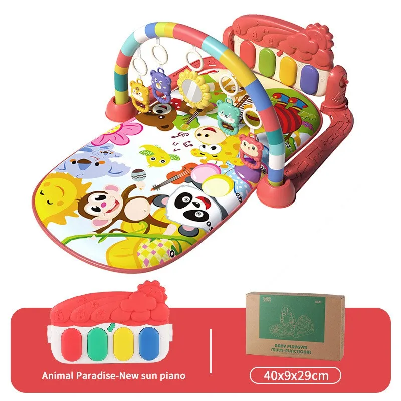 Multifunctional Children Fitness Frame Baby Floor Mat Educational Mat Crawling Blanket Infant Play Rug  Gym Crawling Game Gift