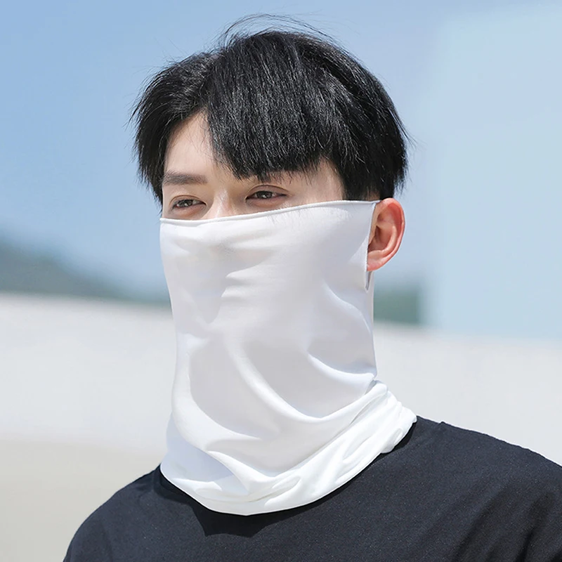 Fashion Punk Sunscreen Mask For Men Women Summer Face Neck UV Protection Ear Scarf Hip Hop Outdoor Sports Cycling Bandana Scarfs