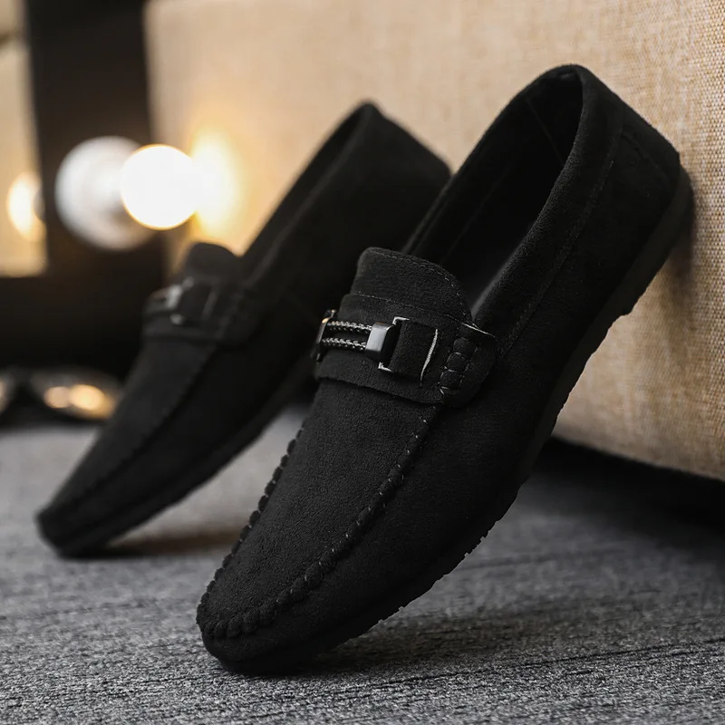 Flat Shoes Female 2024 New Flats Moccasins Men Casual Slip-on Loafers Big Size 44 Boat Shoes Loafers,driving Walks  Loafers Men