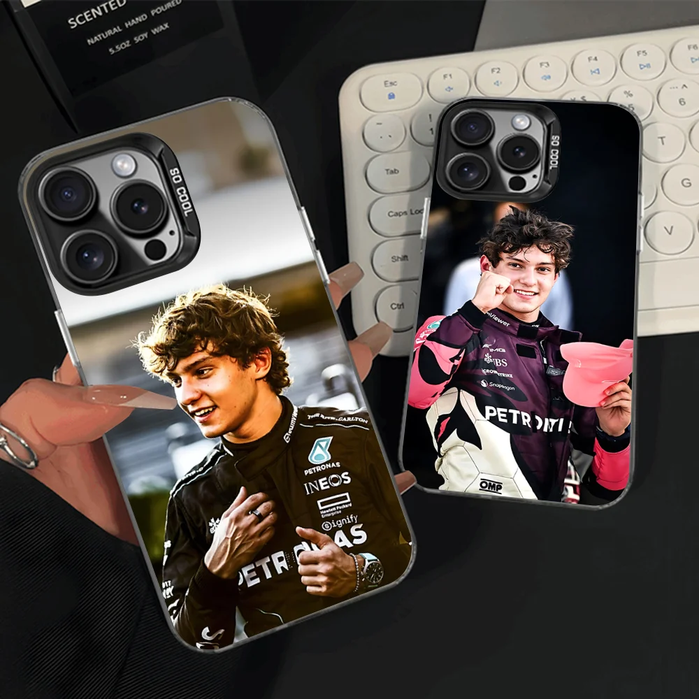 

Driver K-Kimi A-Antonelli Phone Case For iPhone 16,15,14,13,12,11,Pro,Max,Plus,Mini,XS,SE Anti Fall Black Matte Hard Bumper