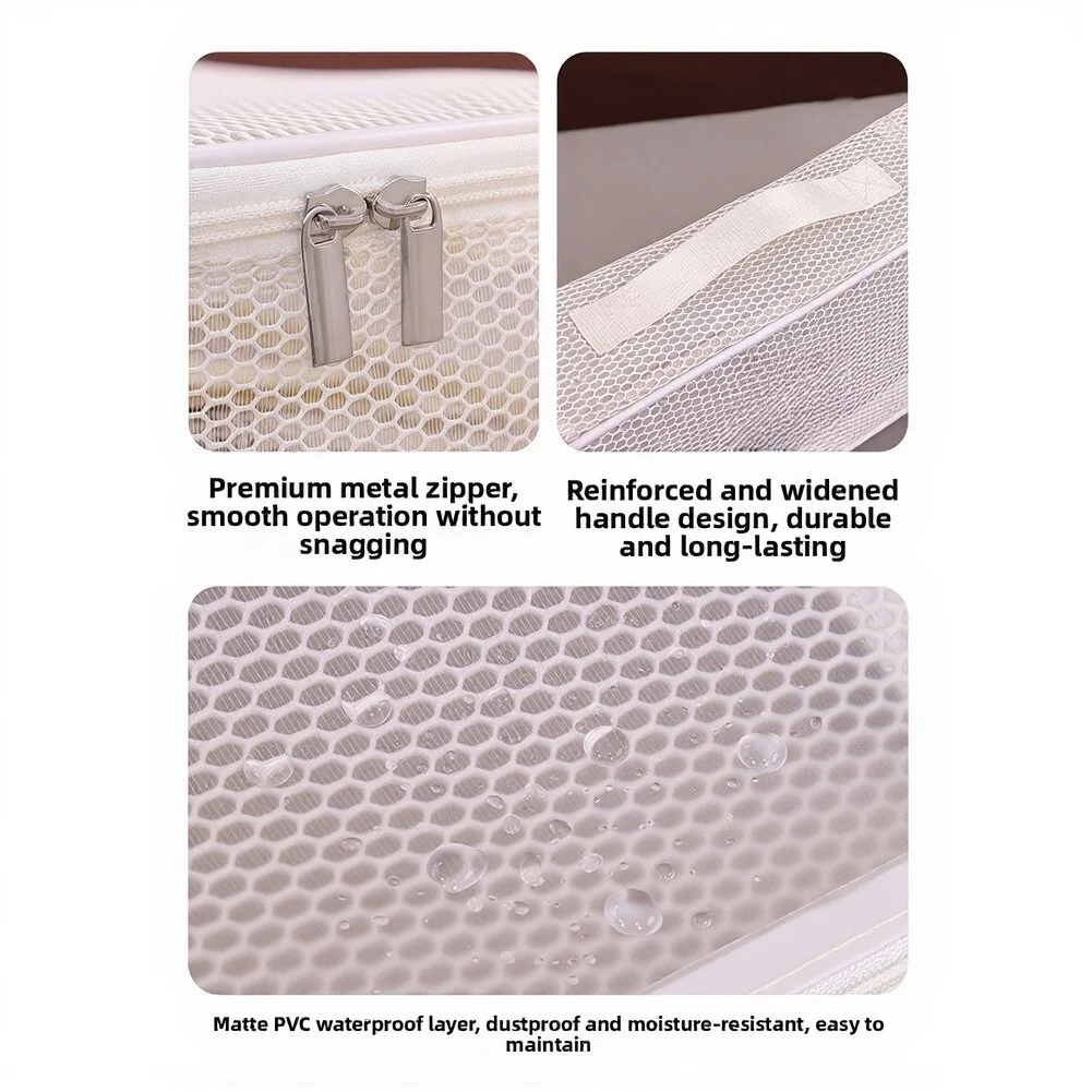 Hair Bag Waterproof Cosmetic Organizer Black Hair Tools Travel Bag Generous Capacity Layout Fully Opening Mechanism