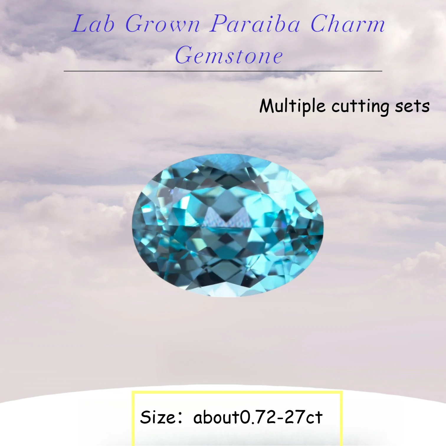 

M-Lab Grown Paraiba Charm Gemstone for DIY Advanced Jewelry Making Inlay Ring Necklace Bracelet Certificate Daily Matching