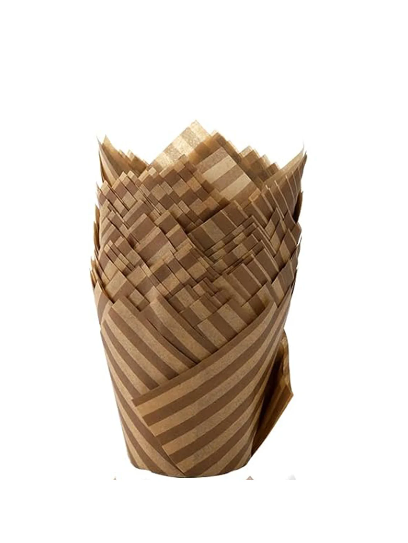 30/60/100/150 Stuks Tulp Baking Cups - Gestreepte Tulp Bakpapier Cupcake Muffin Liners, vetbestendige Wrappers voor Bruiloften
