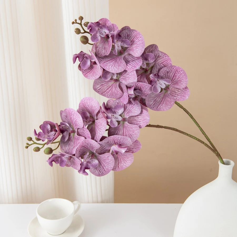 Orquídea Artificial de Seda para Decoración del Hogar, Mesa, Jarrón, Ramo de Novia, Guirnalda para Jardín, Fiesta, Manualidades, Accesorios en Oferta