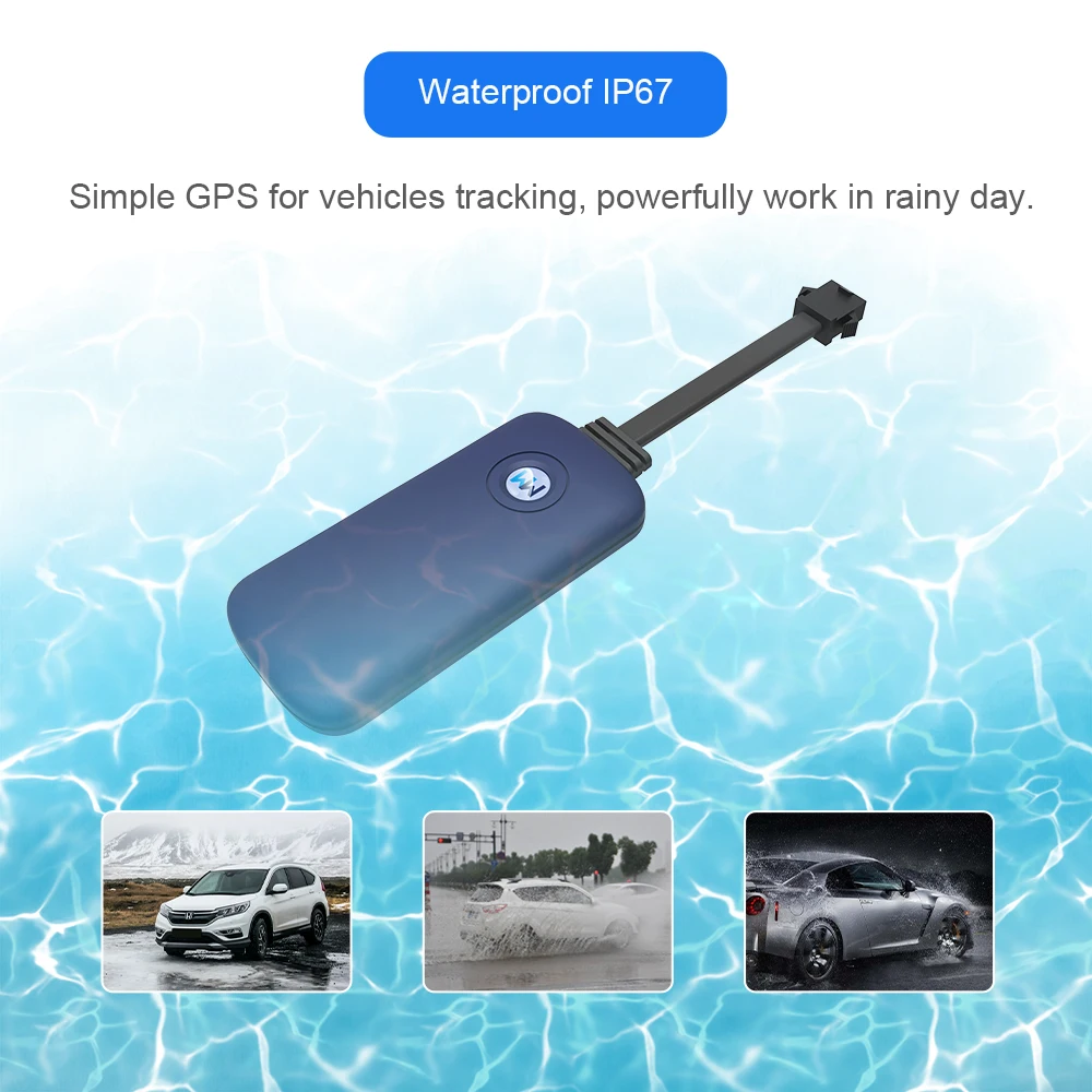 Motorcycle GPS Tracker 2G Real-time Tracking Vehicle Locator Car Truck for Fleet Management Auto Finance.Requires A Fee For Use