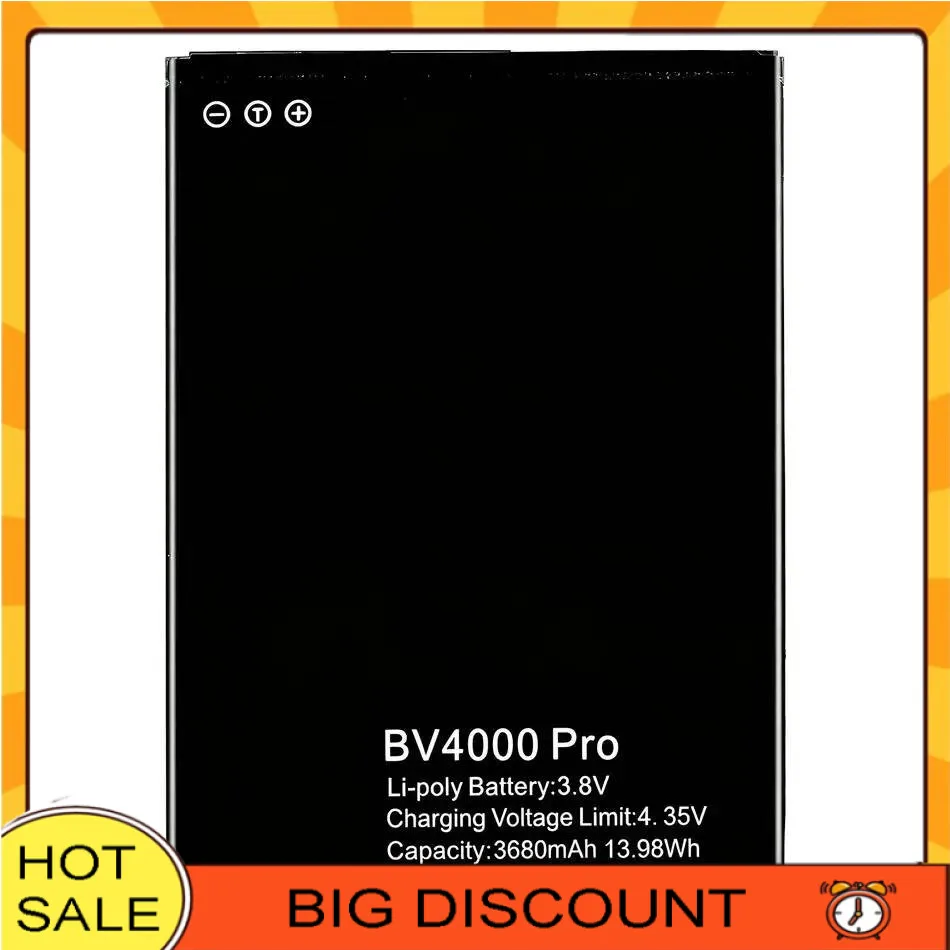 

High-Efficiency High Capacity For Blackview BV4000 Pro MTK6580A Mobile Phone Battery 3680Mah