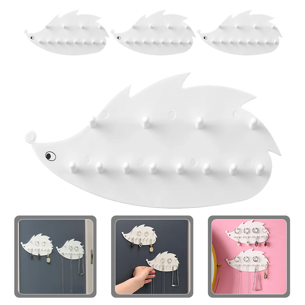 Wall Necklace Hanging Rack Multifunctional Jewelry Hook Key Hanger Earrings Stand