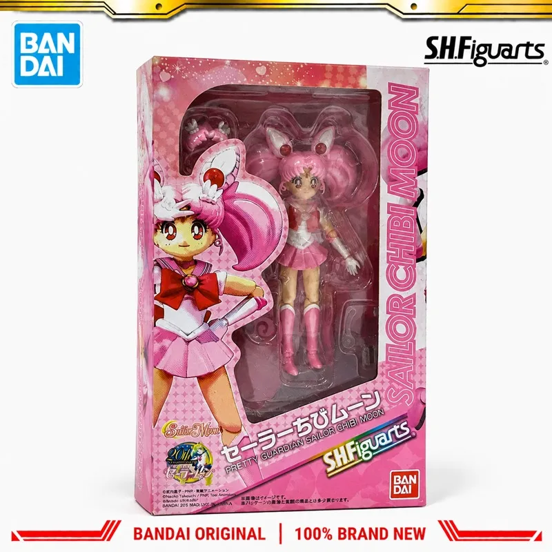 In Stock Bandai Original S H Figuarts Sailor Moon Sailor Mini Moon Action Figure Model Doll Brand New Boxed Anime Characters