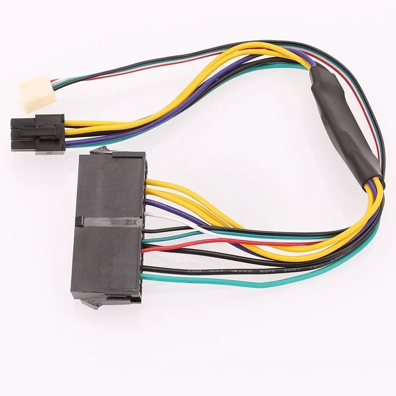 Cable de fuente de alimentación ATX a placa base, adaptador de placa base de 2 puertos, 6 pines, 30cm, 24 Pines, para HP Z220, Z230, SFF, 24P a 6P