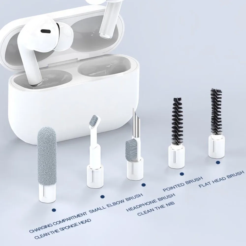 Magnetic Rotating Computer Cleaning Brush Tools Kit Portable Screen Cleaning Electronic Cleaning Set Bracket Design Multipurpose