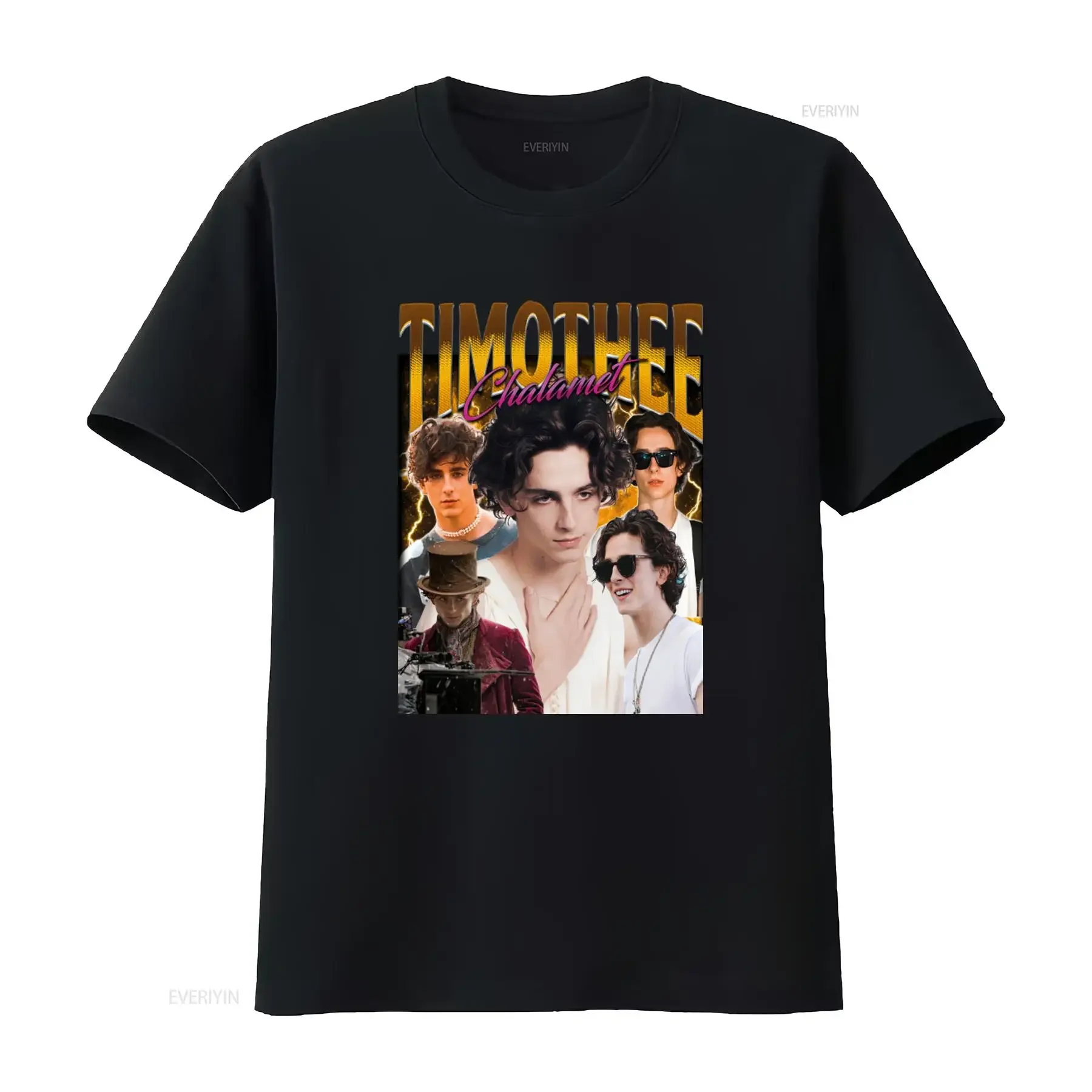 Timothee Chalamet Retro Comfort Color T Shirt Tribute Celebrity Bootleg SweaT vintage Washed designer clothes Breathable Unisex