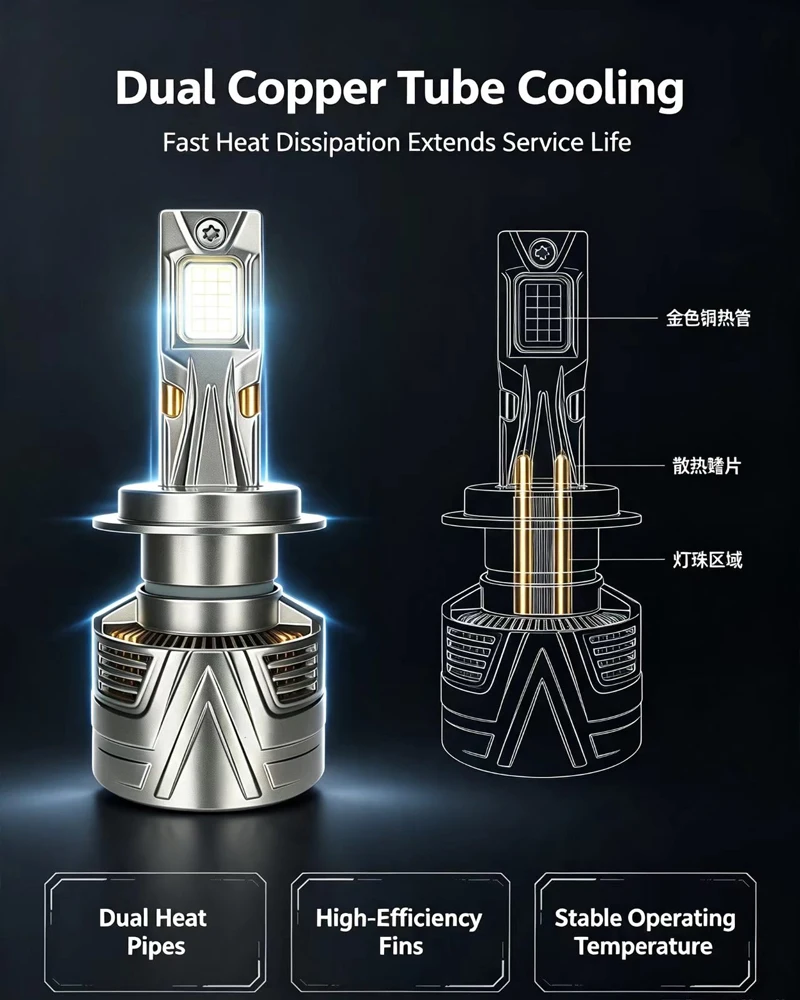 ZTZPIE 6500K H7 H4 Led Lights High Bulb CSP 9084 For Car H11 9005 HB3 9006 HB4 H1 Led Canbus Headlight 2800W 12V 24V
