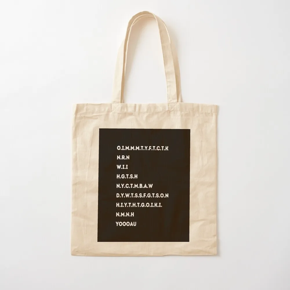 Once I Make My Move, Then You're Free to Check the King Tote Bag shopping bag logo Shopping bags Lady bags