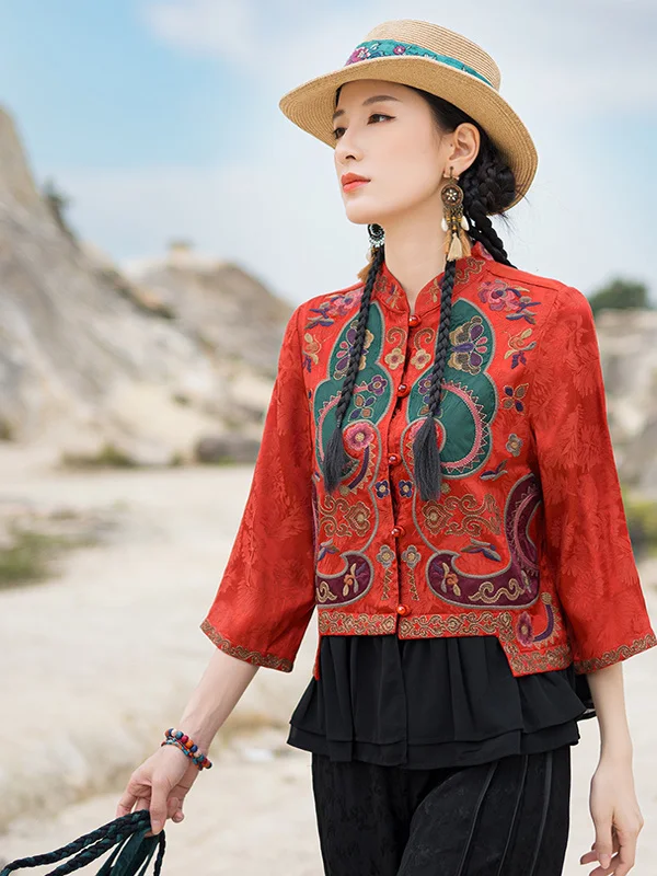 

Новый топ с тяжелой вышивкой и атласной поверхностью, шифоновый лоскутный топ 3/4 све, женский повседневный маленький топ, облегающий топ irt