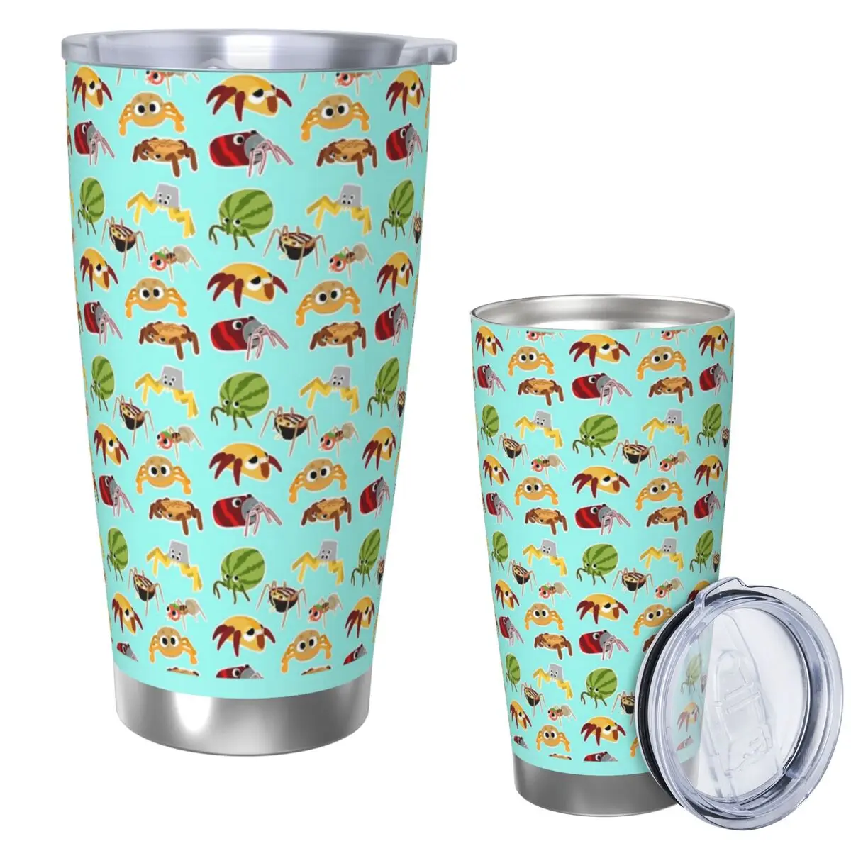 Bugsnax Bug Pack Fan Art Kinda Bug vaso de acero inoxidable tazas aisladas al vacío tazas térmicas frías pajitas con tapa 20oz
