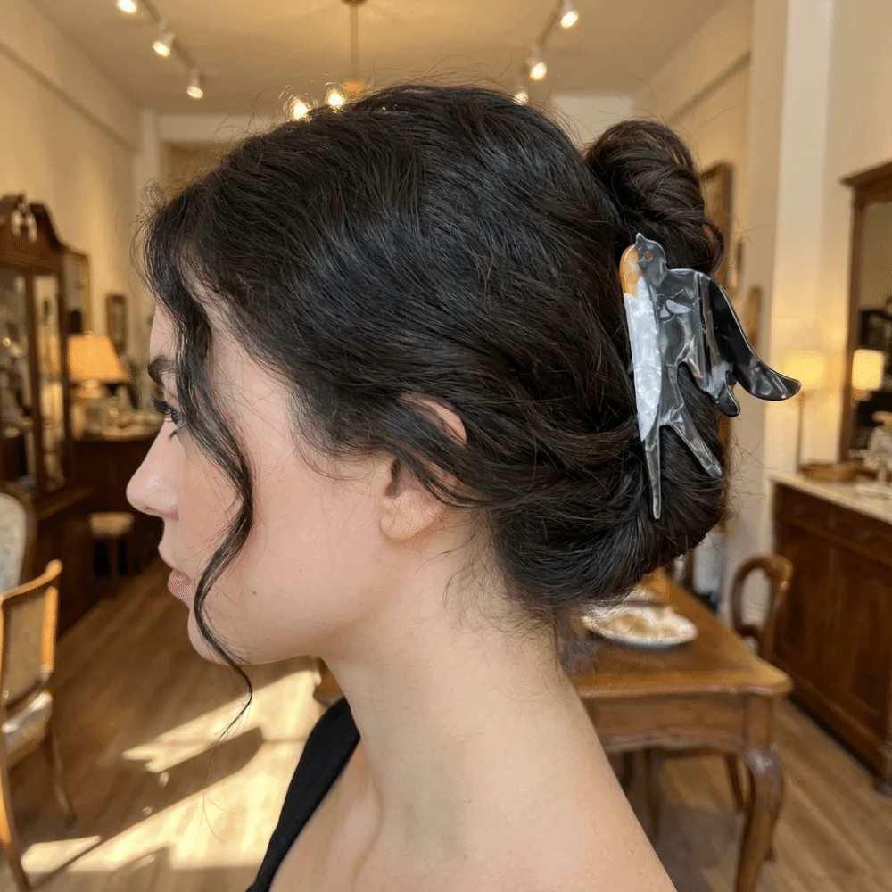 

Sweet Parrot Acetic Acid Hair Claw Swallow Duck Bird Hair Clip Headwear Penguin Cartoon Animal Shark Clip Travel