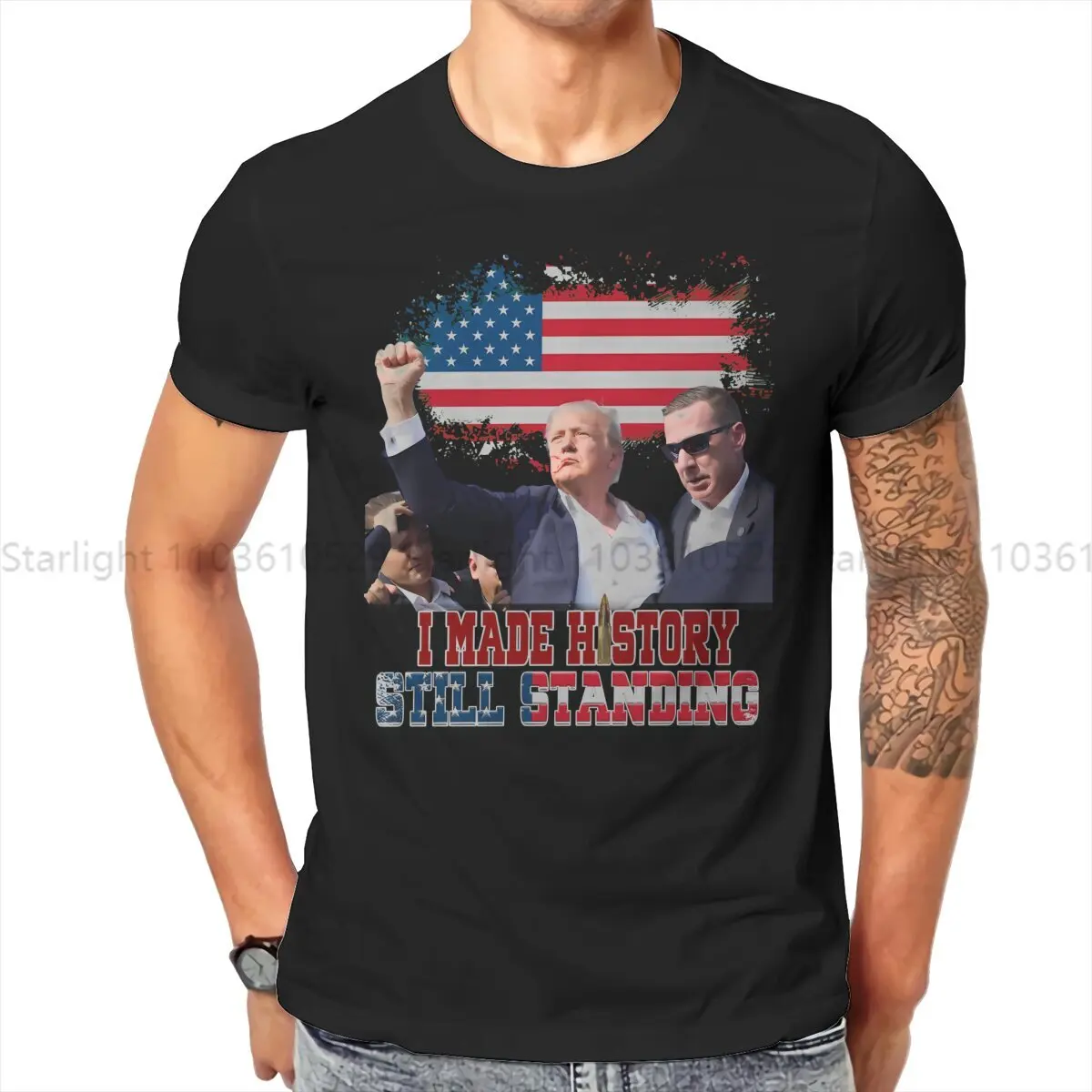 

Pro-Trump Merchandise Stand Men TShirt O Neck Tops T Shirt Funny Gift Idea