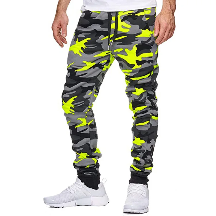 Autumn Men Trousers Casual Jogger Camouflage Ankle Banded Mid Waist Male Fashion Cargo Casual Pants Cool Sports Streetwear New