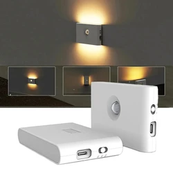 1Pc Rechargeable Wall Mounted LED Light For Living Room Bedside Night Lamp