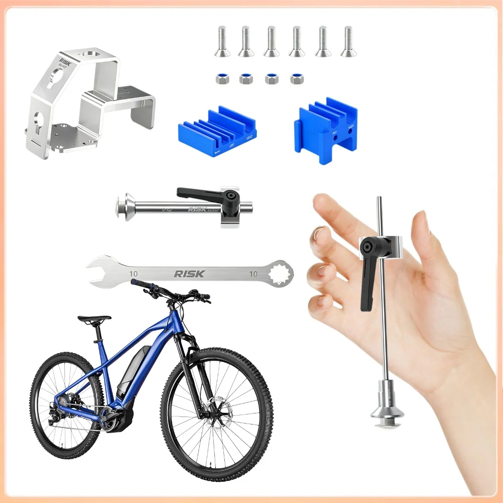 Bike Wheel Truing Stand Holder for 5mm Quick Release 12mm 15mm 20mm Thru Axle Aluminum Alloy Workbench Vise Mount