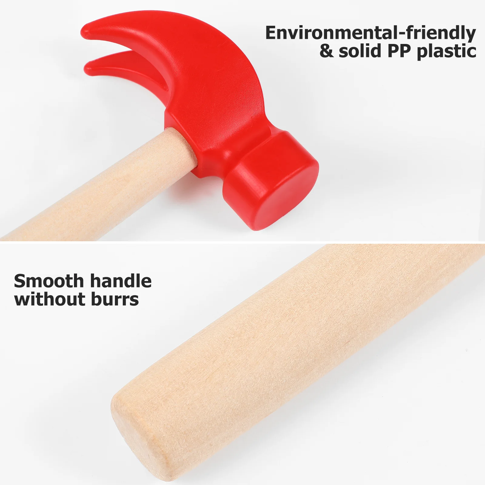 Tools for Kids Simulated Small Wooden Hammer Handle Toy Simulation Educational Bulk Maintenance Child