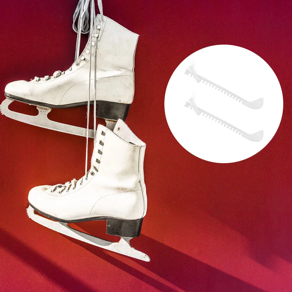 

1 Pair Wear-Resistant Skates Blades Guards Adjustable Buckle For Ice Skates Protection Sturdy Skating Blades Accessory Portable