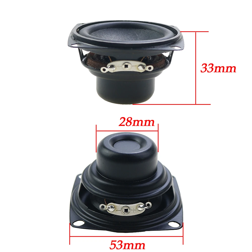 1Pcs 2 Inch Full Range Speaker 4 Ohm 10W Bluetooth Speaker 53MM Bass Speaker For Charge 3 Repair Multimedia Home Audio