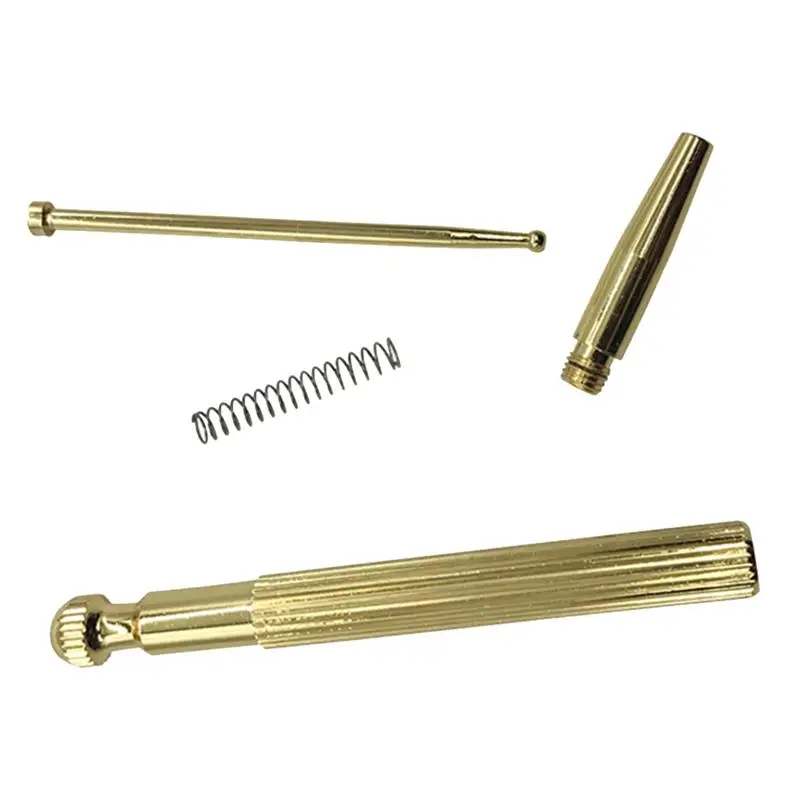 Facial Reflexology Massage Tool Retractable Acupuncture Pen Double Headed Spring Ear Care Tool Point Probe Pen Massager for Face